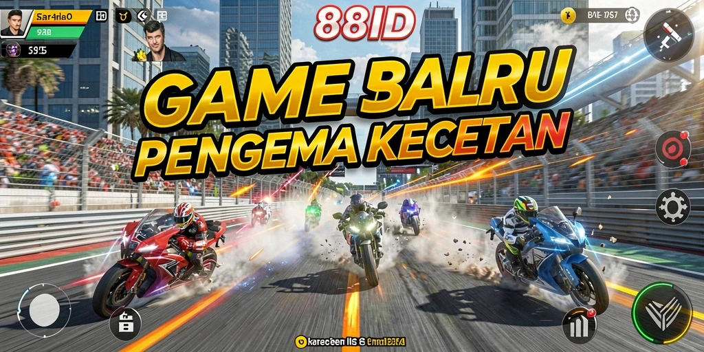 Gameplay seru dalam balapan kecepatan tinggi di 88ID.