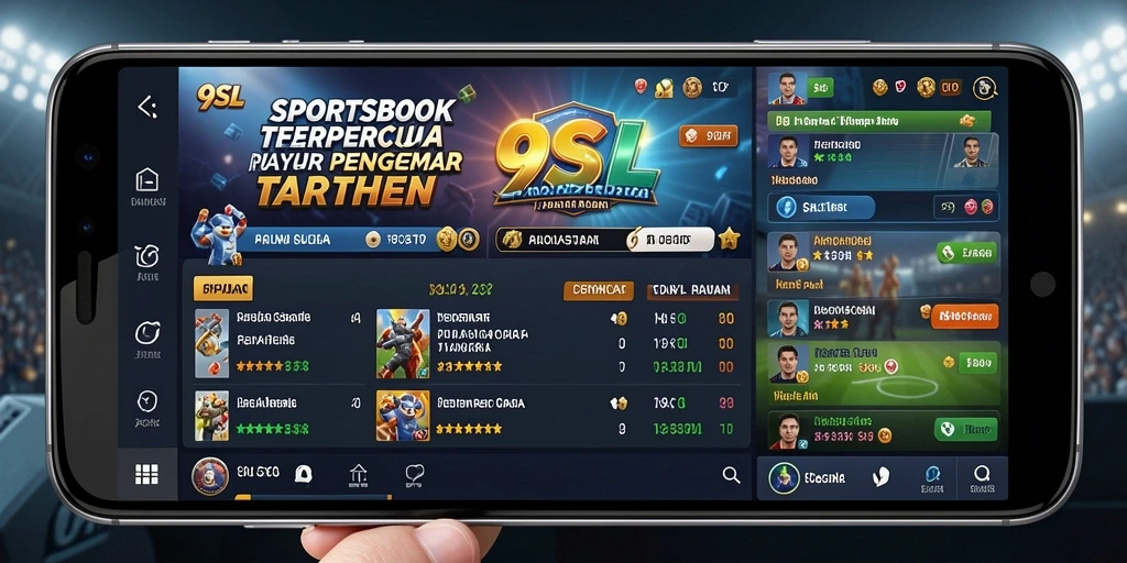 Tampilan gameplay 9SL yang menarik dan interaktif saat bertaruh.