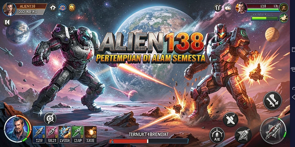 Tampilan layar permainan ALIEN138 dengan aksi Battle Royale yang mendebarkan.