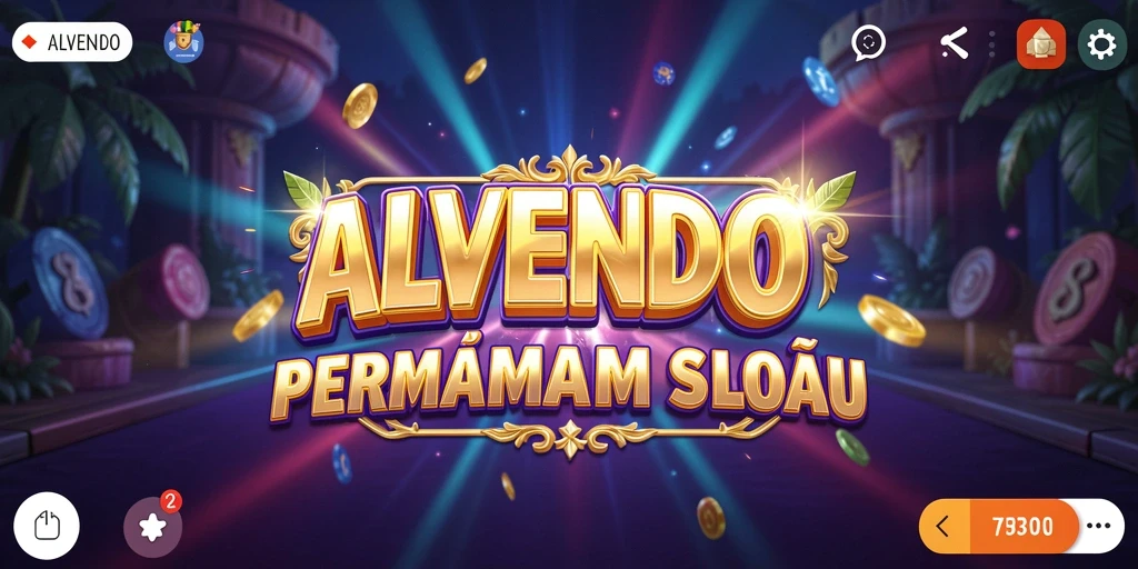 Tampilan gameplay utama ALVENDO menunjukkan keseruan permainan Slot.
