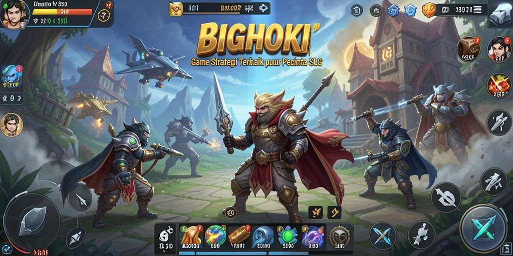 Tampilan gameplay menegangkan dan seru dalam BIGHOKI.