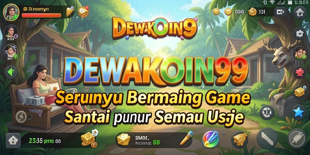 Tampilan gameplay DEWAKOIN99 yang penuh warna dan menyenangkan.