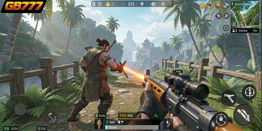 Tampilan gameplay GB777 yang mendebarkan dan penuh aksi.