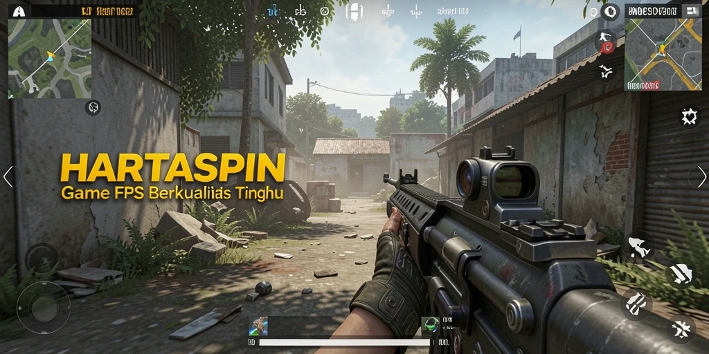 Tampilan epic dari gameplay HARTASPIN yang mendebarkan.