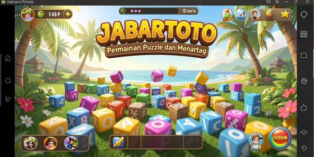 Screenshot gameplay JABARTOTO menampilkan momen seru di tengah permainan Puzzle.