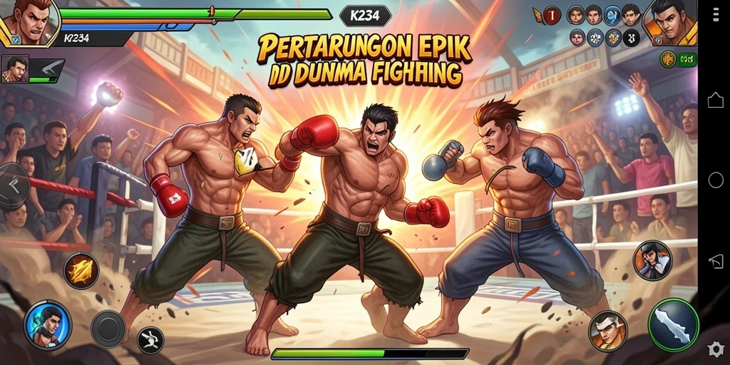 Tampilan gameplay K234 yang memukau dan penuh aksi pertarungan.