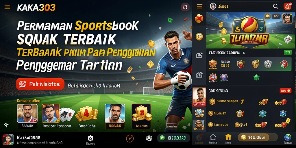 Tampilan gameplay menarik dari KAKA303 dalam aplikasi Sportsbook.