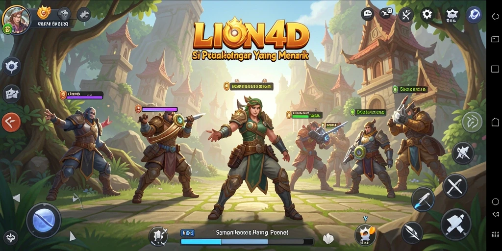 Tangkapan layar gameplay LION4D menampilkan simulasi yang mendebarkan.