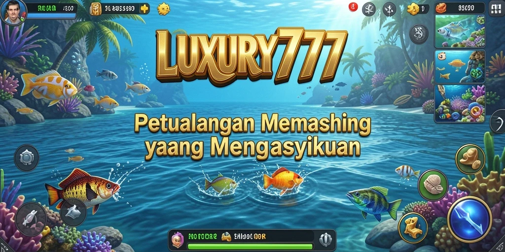 Gameplay Fishing LUXURY777 yang seru dan menantang.
