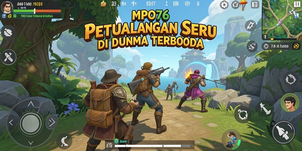 Tampilan gameplay MPO76 yang menakjubkan di dunia terbuka.