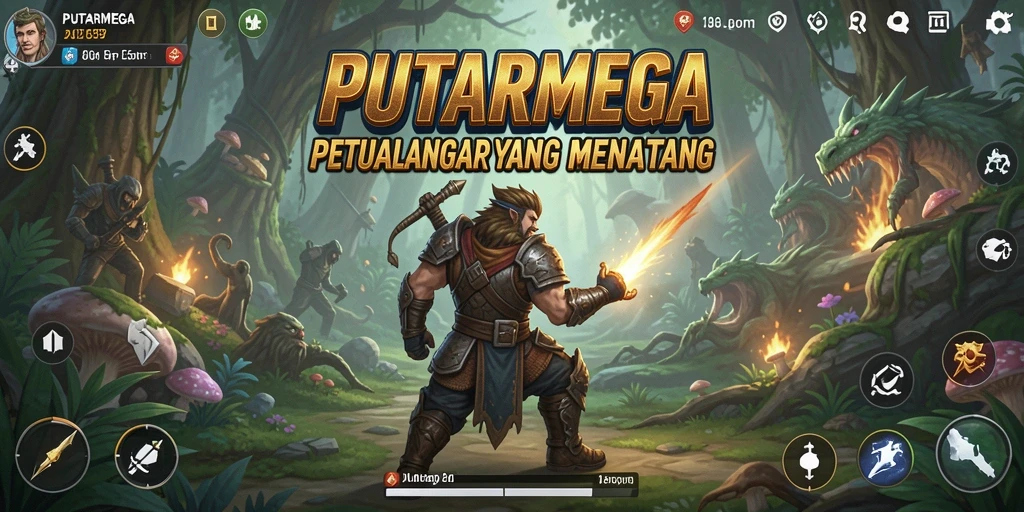 Tampilan gameplay PUTARMEGA yang menyenangkan dan penuh petualangan.