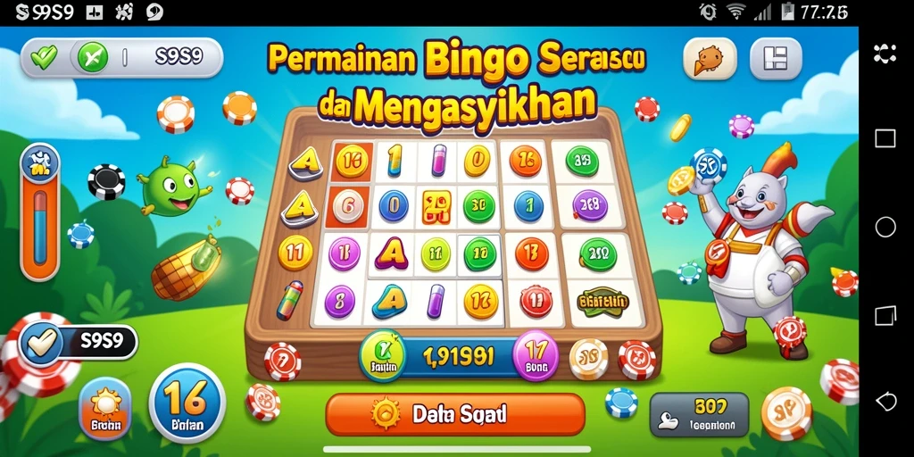 Screenshot gameplay Bingo yang menampilkan keseruan bermain S9S9.